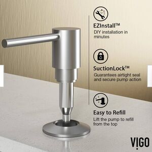 10 oz. Bolton Kitchen Soap Dispenser in Stainless Steel
by VIGO